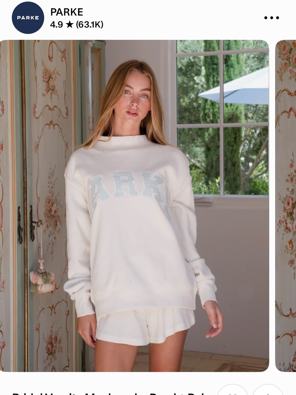 NEW parke bridal mockneck